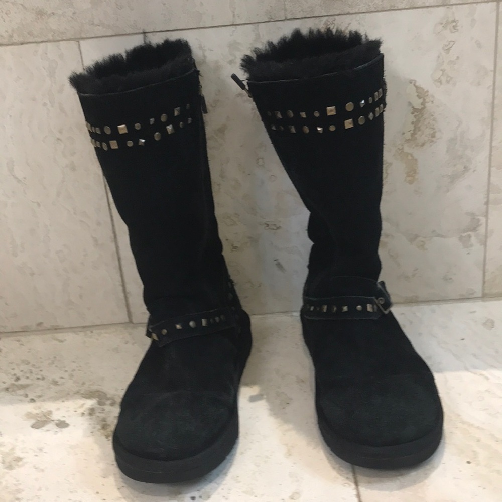 UGG Kids black boots, sz 5